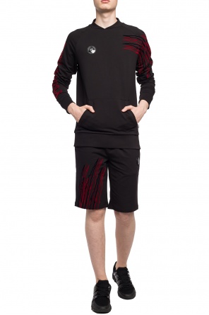Sweatshirt with velvet inserts, zdjęcie 2 Sweatshirt with velvet inserts od Plein Sport